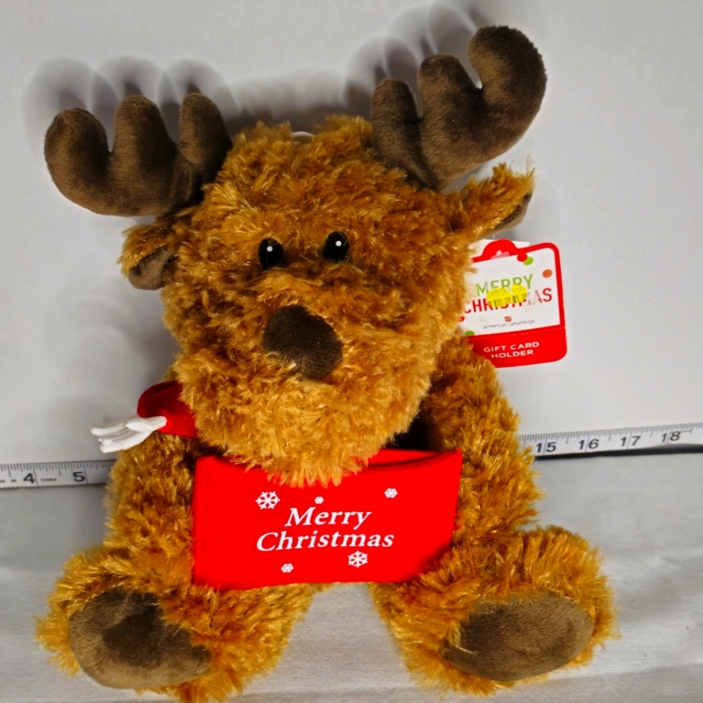 AMERICAN‎ GREETINGS PLUSH REINDEER GIFT CARD HOLDER